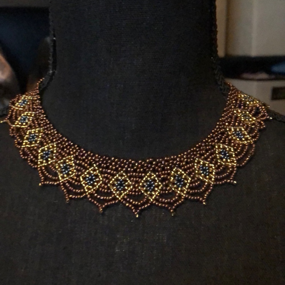 Hand crafted beaded free trade necklace